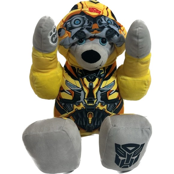 Build A Bear Transformers Bumblebee Yellow 17" Changes to Autobot Movable Arms - Picture 8 of 13